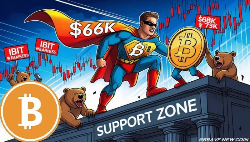 Bitcoin (BTC) Price Prediction: BTC Defends $66K Support—$75K Bounce Ahead or Deeper Drop as IBIT Weakness Builds?