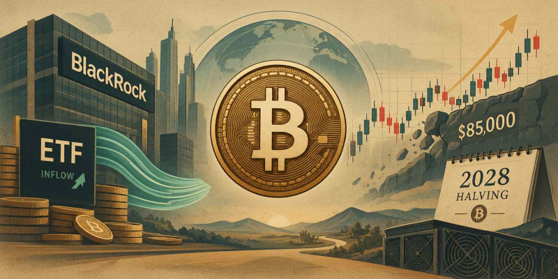 Bitcoin (BTC) Price Today: 2028 Halving Cycle and BlackRock ETF Inflow Signal Long-Term Rally