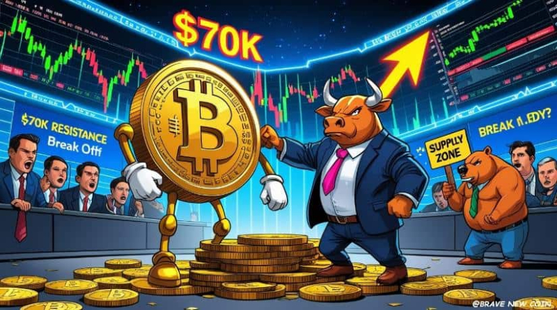 Bitcoin (BTC) Price Prediction: BTC Tests $70K as US-Iran War Narrative Shifts—Can IBIT Momentum Fuel a $73K Breakout?