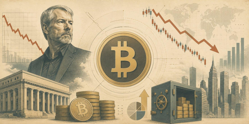 Bitcoin (BTC) Price Today: Michael Saylor’s Strategy Reports $8.3B Loss as BTC Slides Below $64K