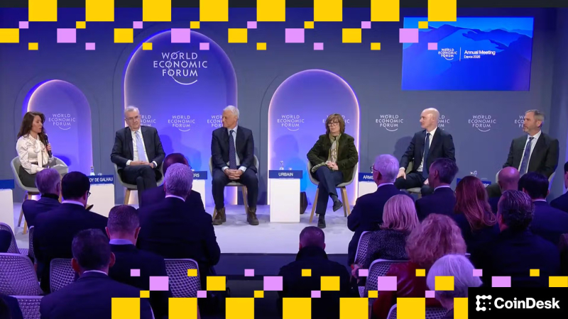 Coinbase CEO Brian Armstrong spars with France’s Central Bank chief at Davos over yield and ‘bitcoin standard’