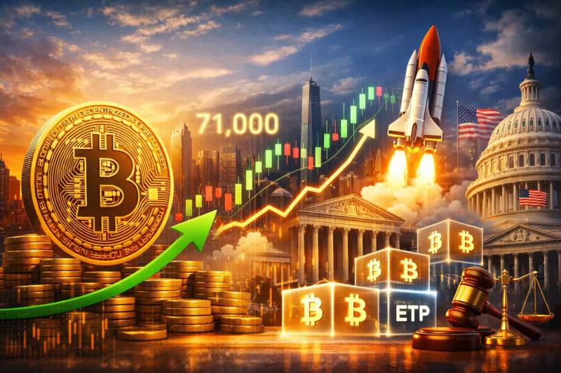 Bitcoin Holds Above $71,000 as Institutional Buying, ETP Inflows and Regulatory Momentum Converge