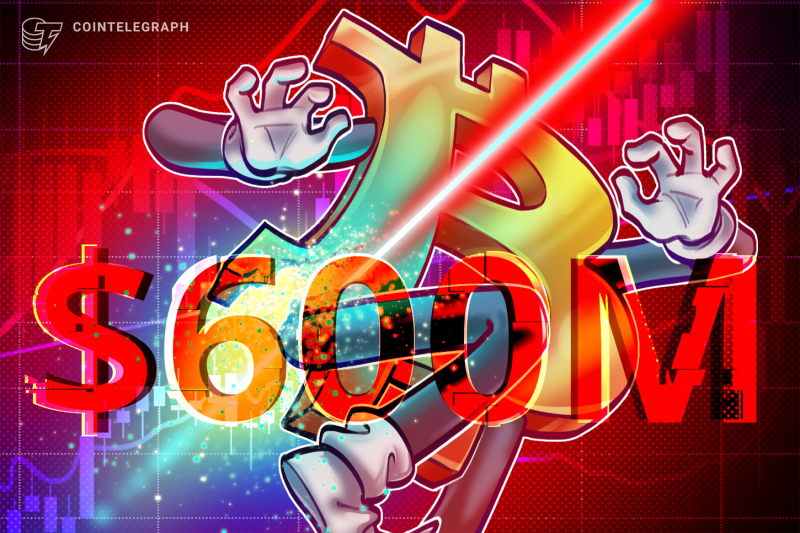 Over $600M in Bitcoin longs liquidated as BTC dips toward $60K