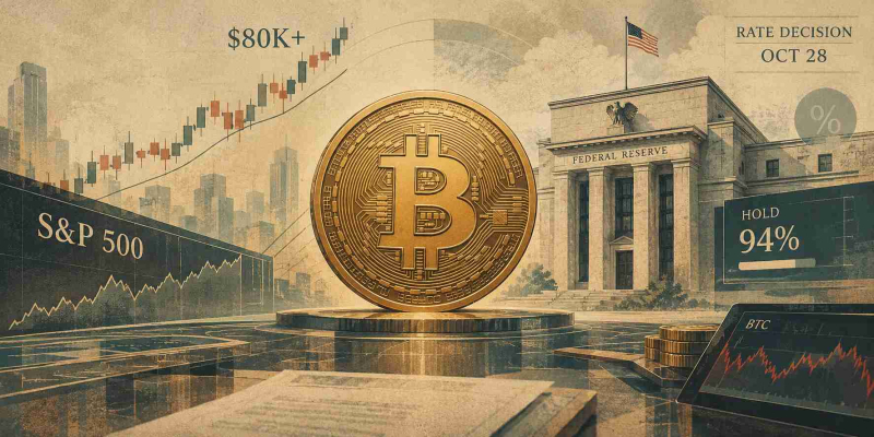 Bitcoin Price Today: BTC Outperforms S&P 500 Above $80K as Fed Interest Rate Decision Looms