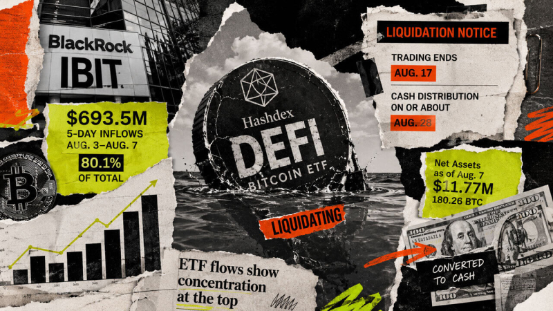 This spot Bitcoin ETF only logged six inflow days ever – now investors have until August 17 before forced cash liquidation