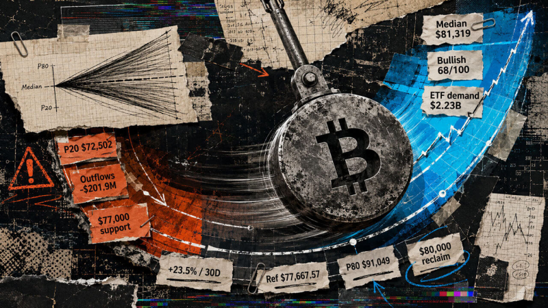 Bitcoin gains 24% as CryptoSlate price prediction model maps a volatile September
