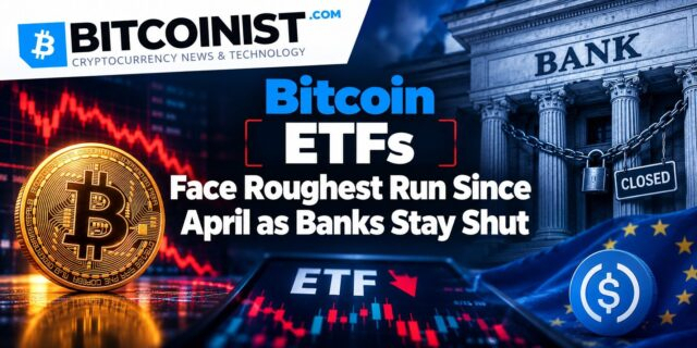 Bitcoin ETFs Face Roughest Run Since April as Banks Stay Shut